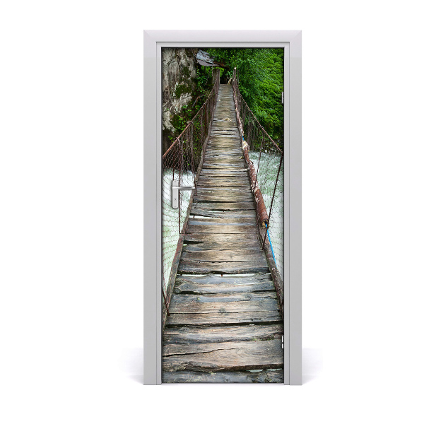 Door wallpaper Suspension bridge