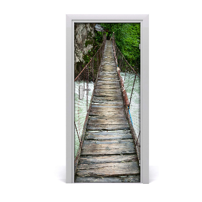 Door wallpaper Suspension bridge