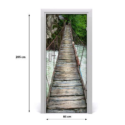 Door wallpaper Suspension bridge