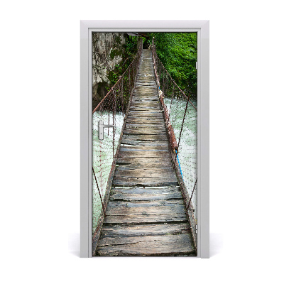 Door wallpaper Suspension bridge