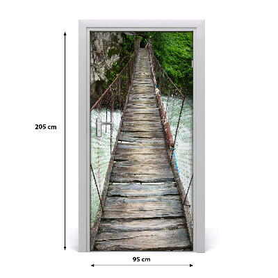 Door wallpaper Suspension bridge