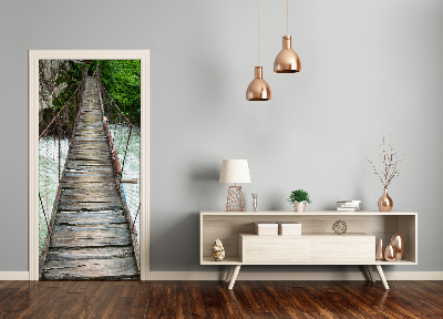 Door wallpaper Suspension bridge