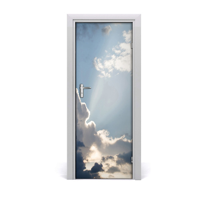 Door wallpaper Clouds in the sky