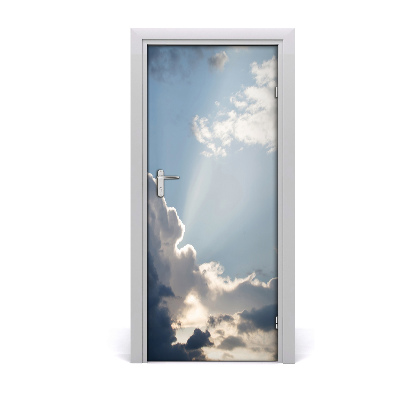 Door wallpaper Clouds in the sky