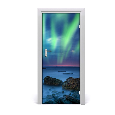 Door wallpaper Aurora borealis