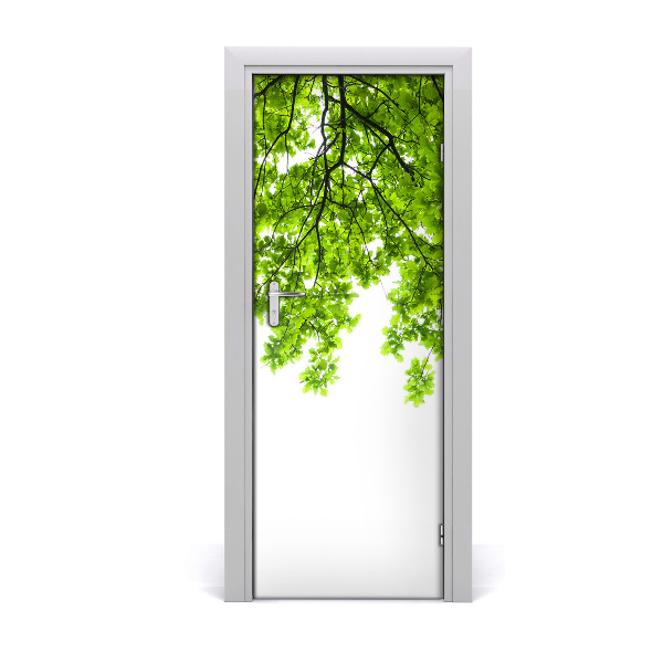 Self-adhesive door sticker The crown of trees