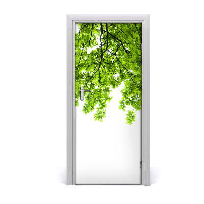 Self-adhesive door sticker The crown of trees