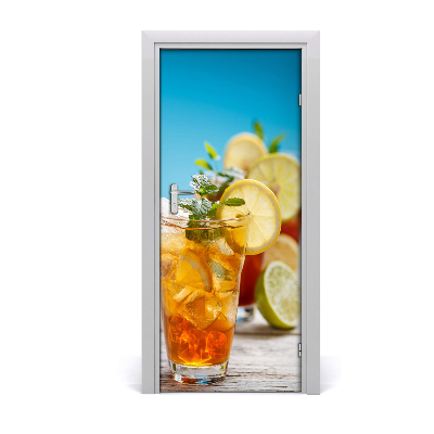 Self-adhesive door sticker Ice tea