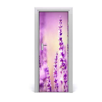 Self-adhesive door wallpaper Lavender