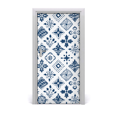 Self-adhesive door veneer Floral pattern