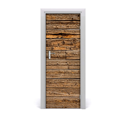 Door wallpaper Wooden wall