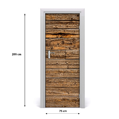 Door wallpaper Wooden wall