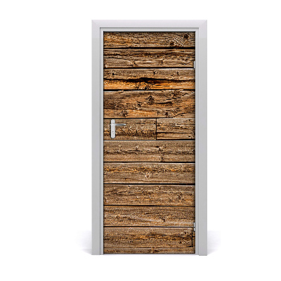 Door wallpaper Wooden wall