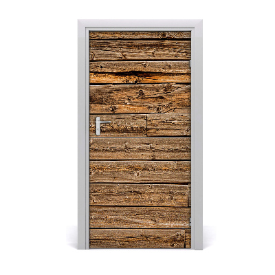 Door wallpaper Wooden wall