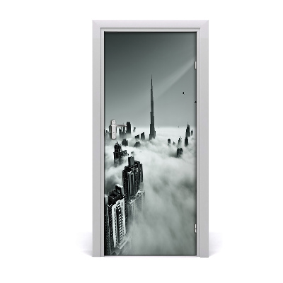 Door wallpaper Skyscrapers