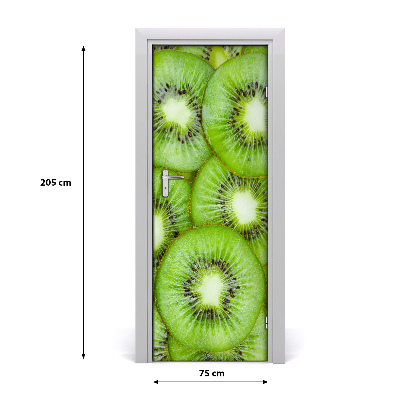 Self-adhesive door sticker Kiwi