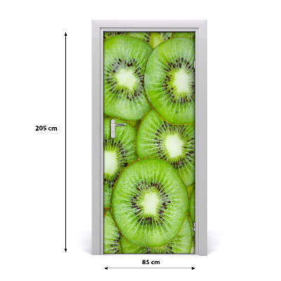 Self-adhesive door sticker Kiwi