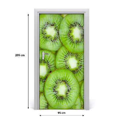 Self-adhesive door sticker Kiwi