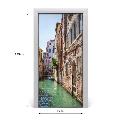 Self-adhesive door wallpaper Venice italy