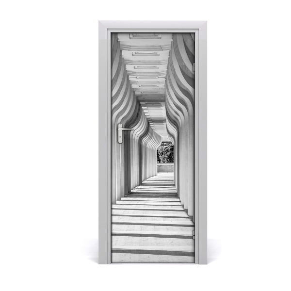 Self-adhesive door wallpaper Corridor