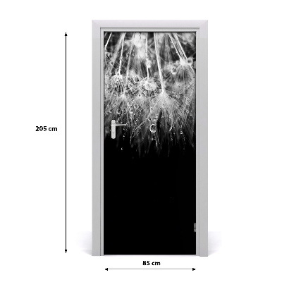 Self-adhesive door sticker Dandelion seeds