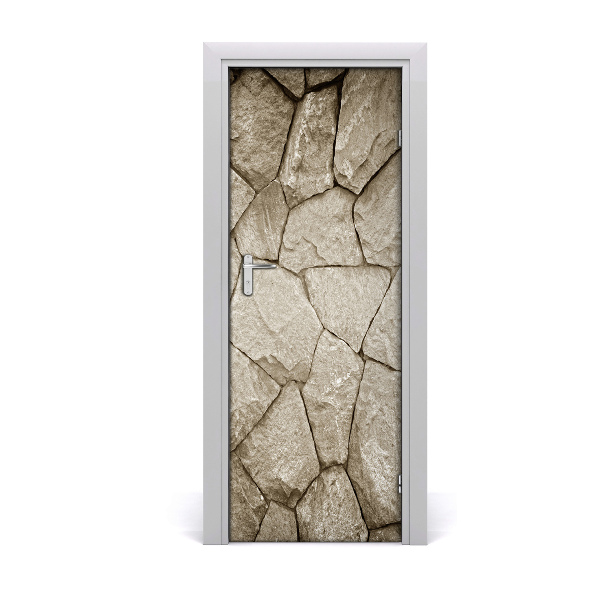 Door wallpaper Stone wall