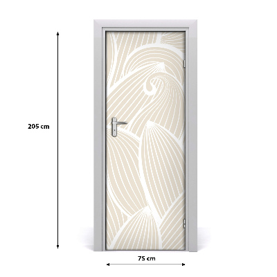 Self-adhesive door veneer Petals of flowers