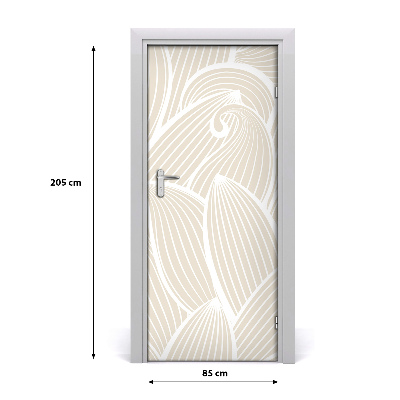 Self-adhesive door veneer Petals of flowers