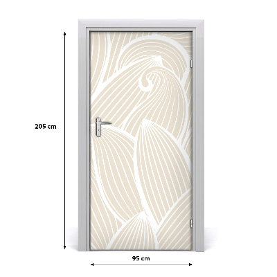 Self-adhesive door veneer Petals of flowers