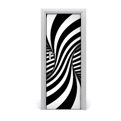 Self-adhesive door sticker Swirl abstraction