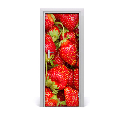 Self-adhesive door sticker Strawberries