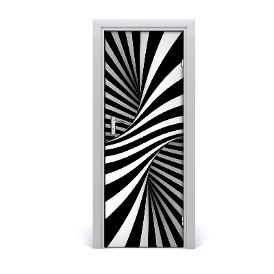 Self-adhesive door sticker Swirl abstraction