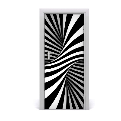 Self-adhesive door sticker Swirl abstraction