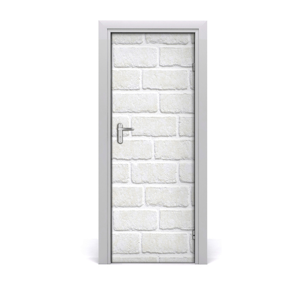 Door wallpaper Brick wall