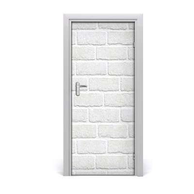 Door wallpaper Brick wall