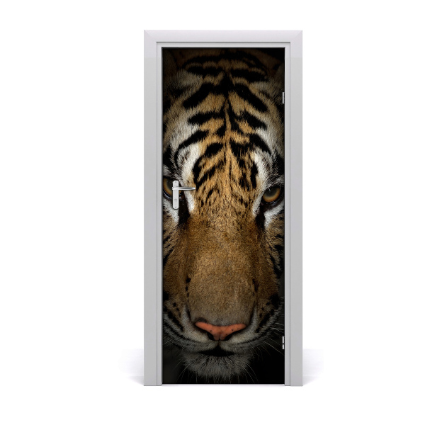 Self-adhesive door sticker Tigris wall