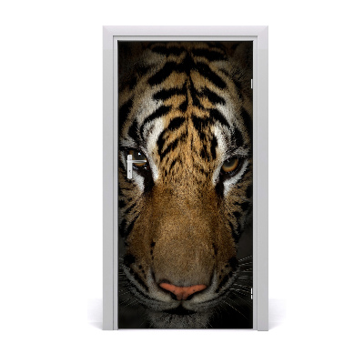 Self-adhesive door sticker Tigris wall