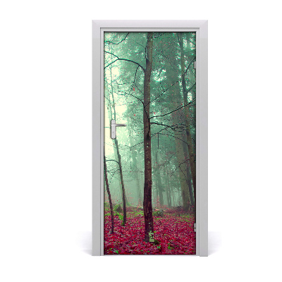 Door wallpaper Autumn forest