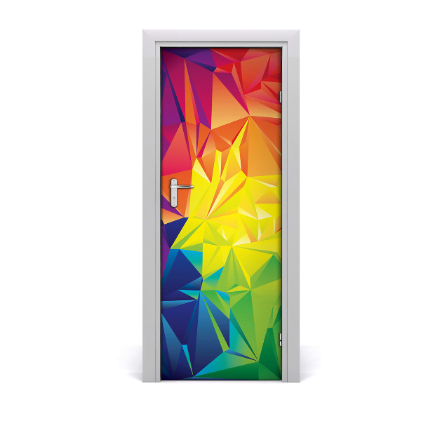 Self-adhesive door sticker Abstract background