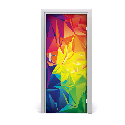 Self-adhesive door sticker Abstract background