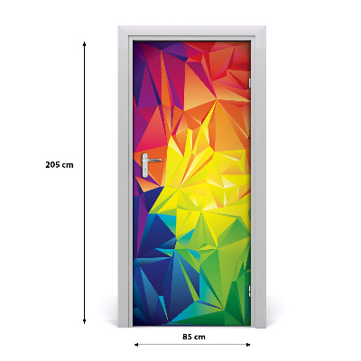 Self-adhesive door sticker Abstract background