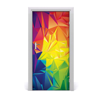 Self-adhesive door sticker Abstract background