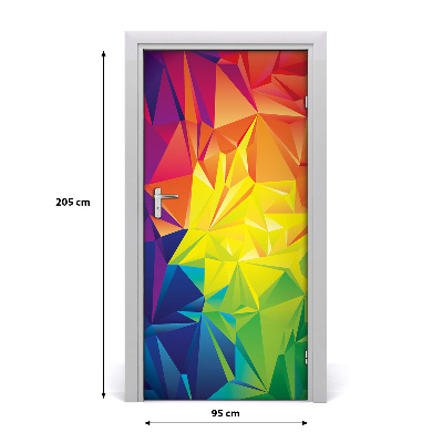 Self-adhesive door sticker Abstract background