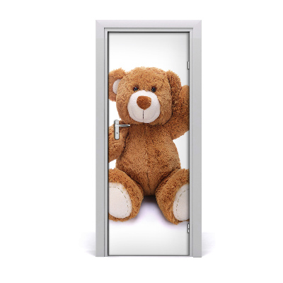 Self-adhesive door sticker Teddy bear