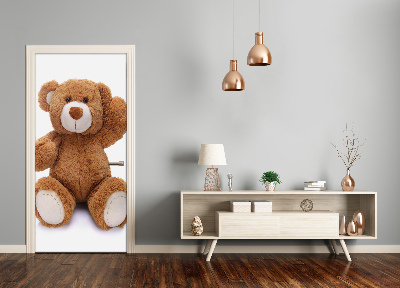 Self-adhesive door sticker Teddy bear