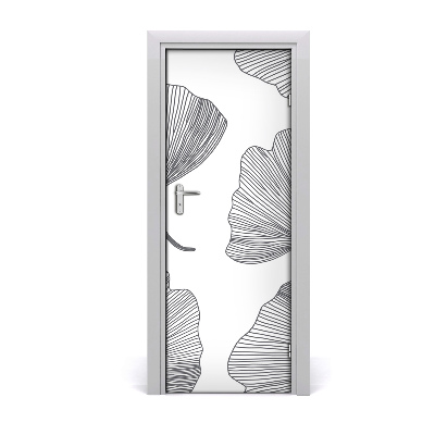 Self-adhesive door wallpaper Ginkgo