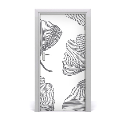 Self-adhesive door wallpaper Ginkgo