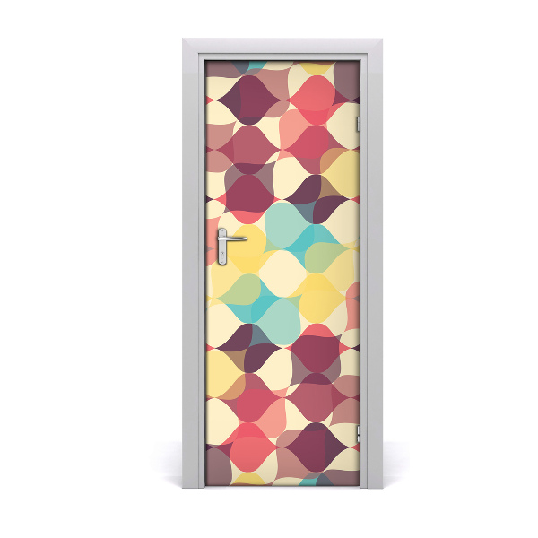 Door wallpaper Geometric background