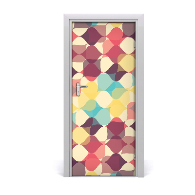 Door wallpaper Geometric background