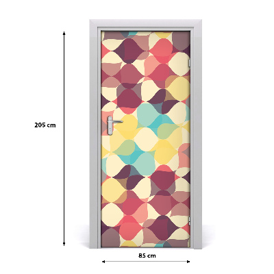 Door wallpaper Geometric background